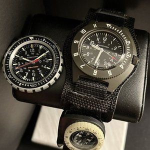 Marathon Watch Navigator sage green Date Tritium Sapphire Swiss with compass